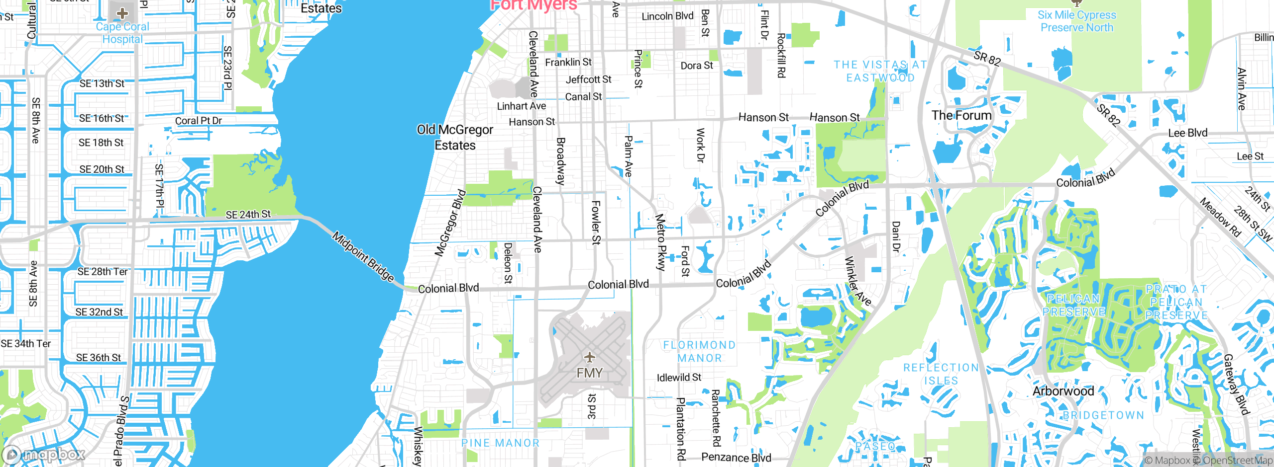 Map showing approximate location