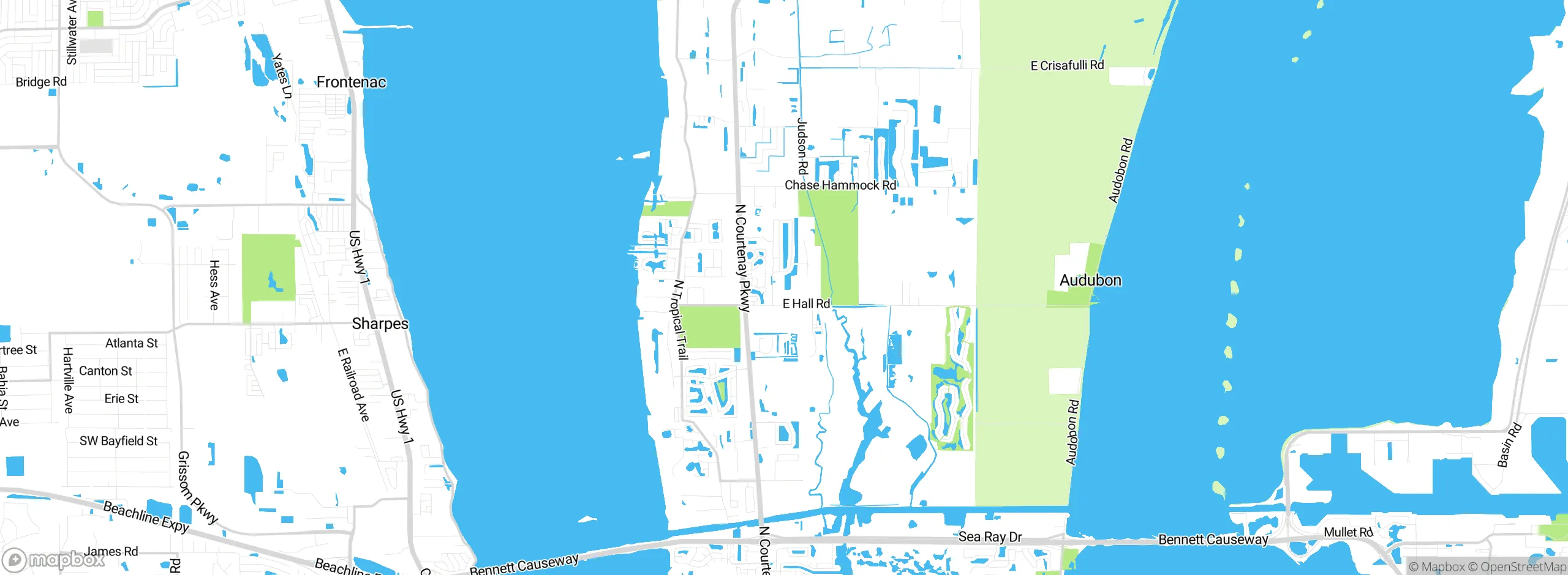 Map showing approximate location