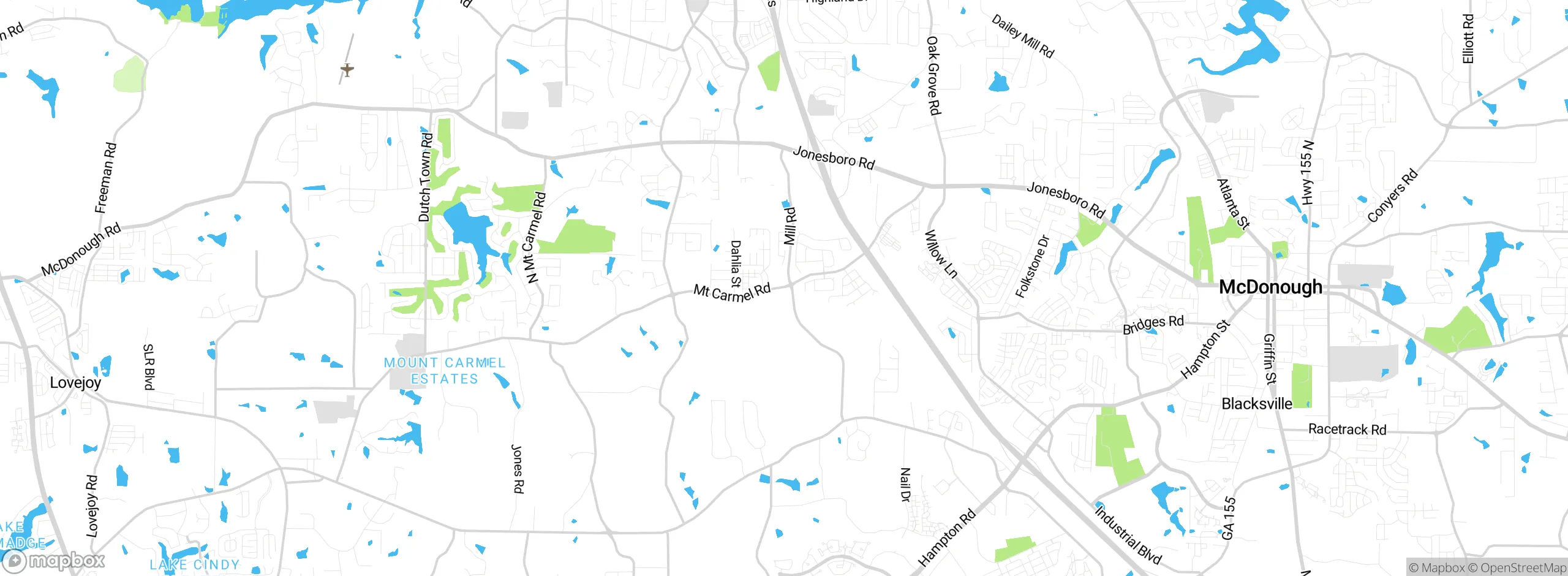 Map showing approximate location