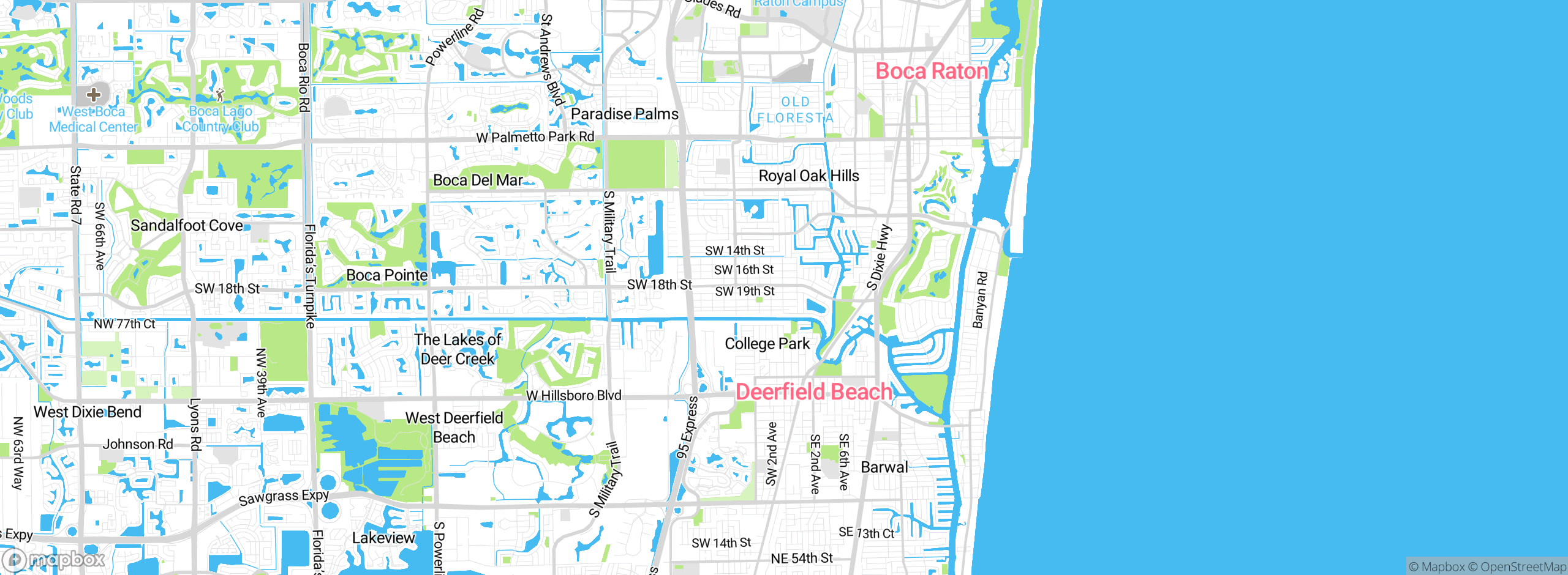 Map showing approximate location