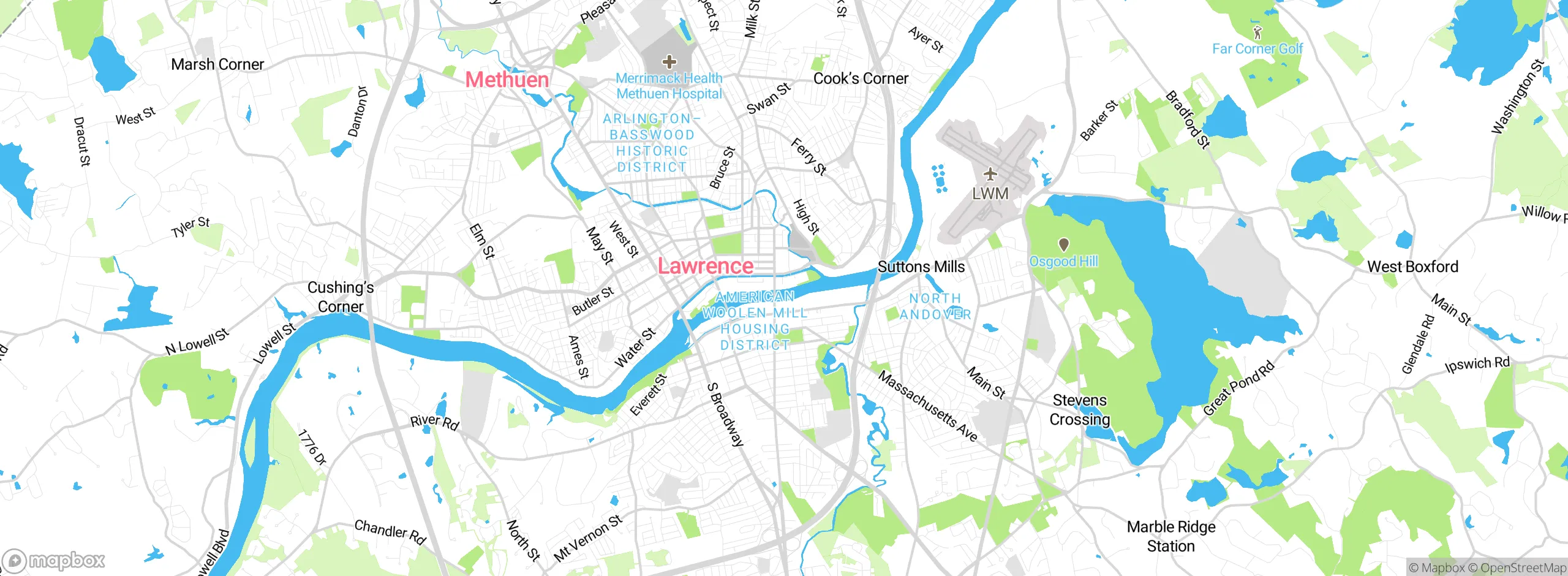 Map showing approximate location