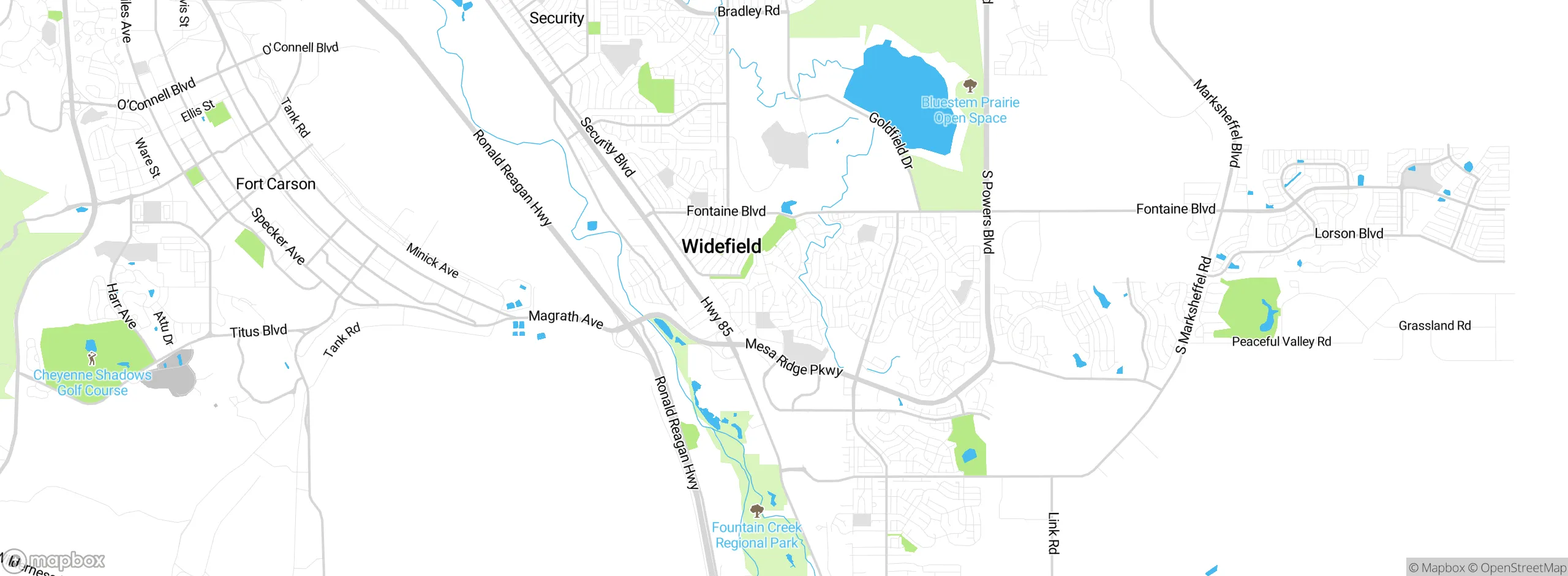 Map showing approximate location