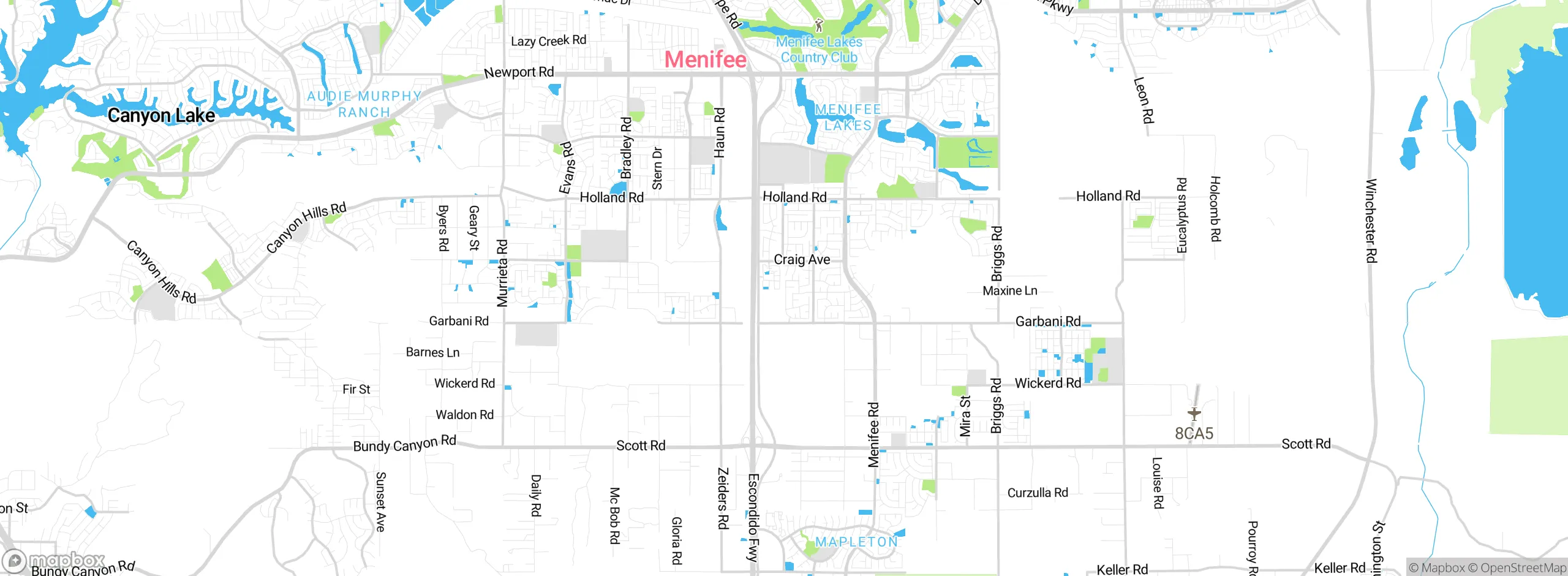Map showing approximate location
