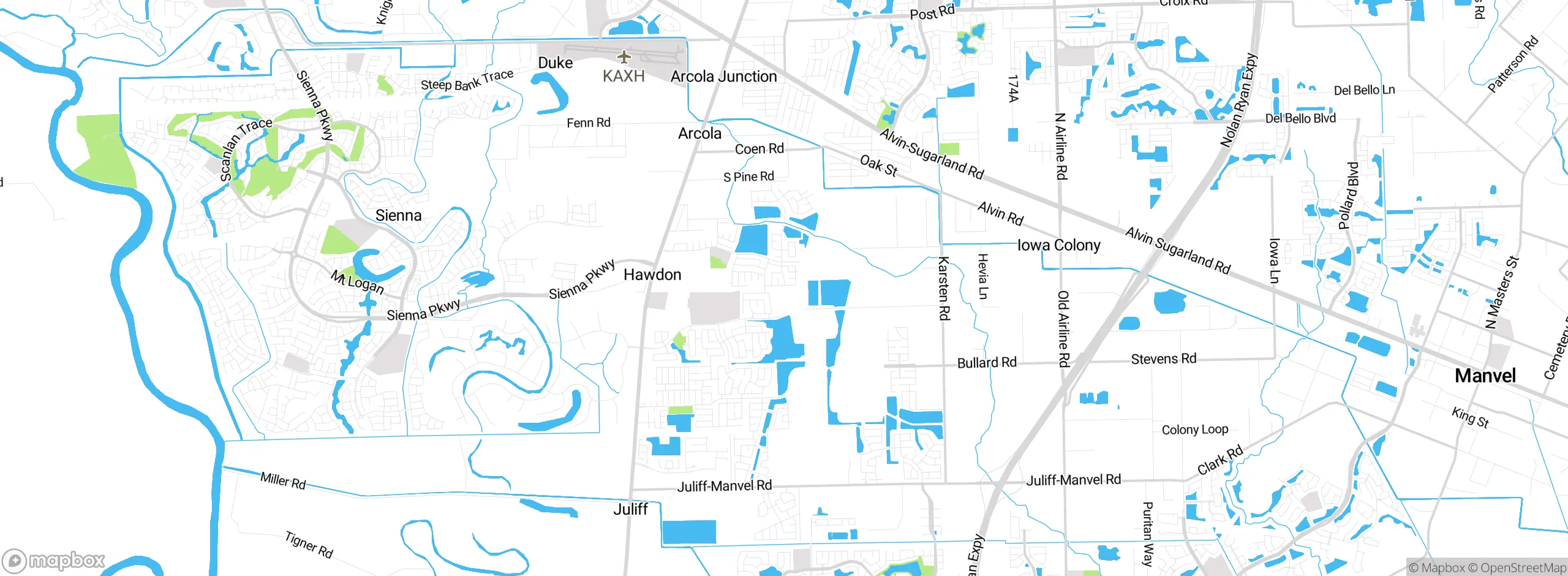 Map showing approximate location