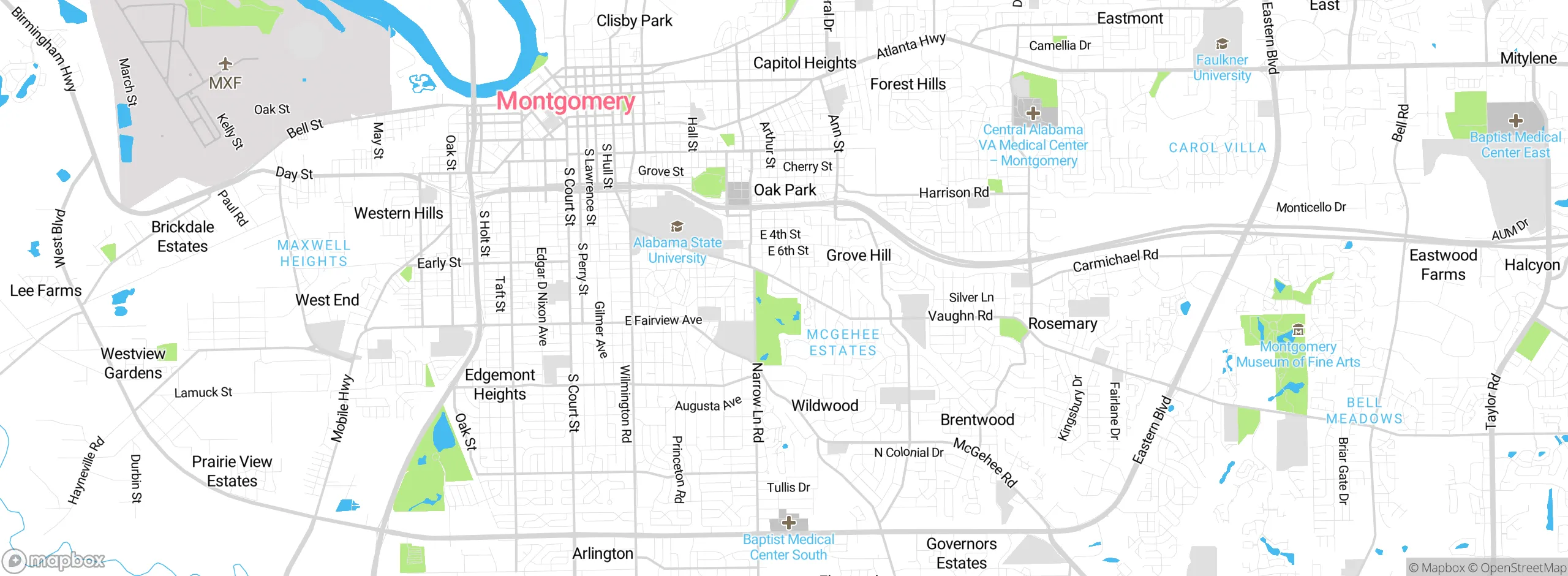 Map showing approximate location