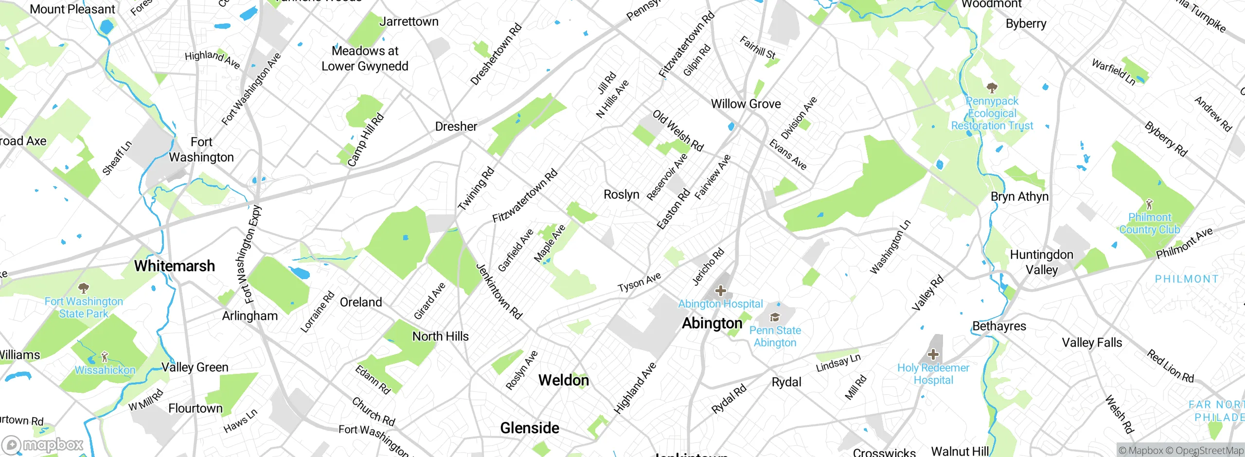 Map showing approximate location