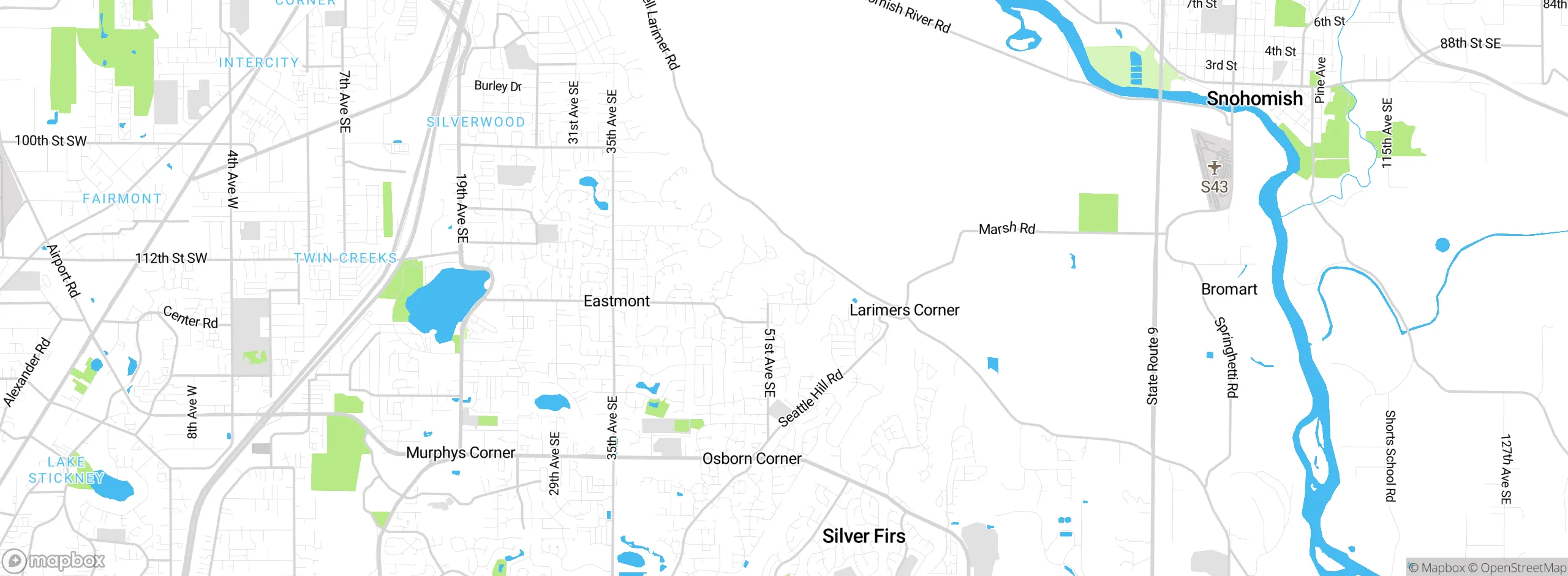 Map showing approximate location