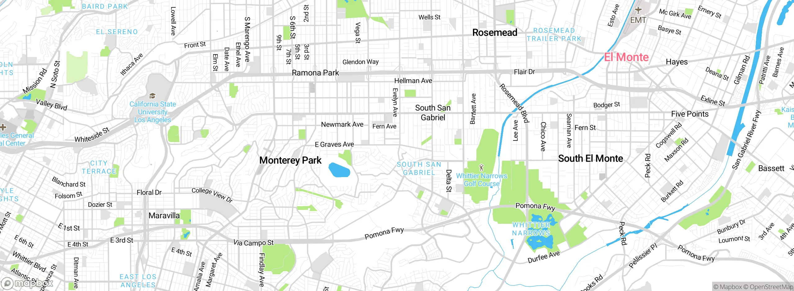 Map showing approximate location