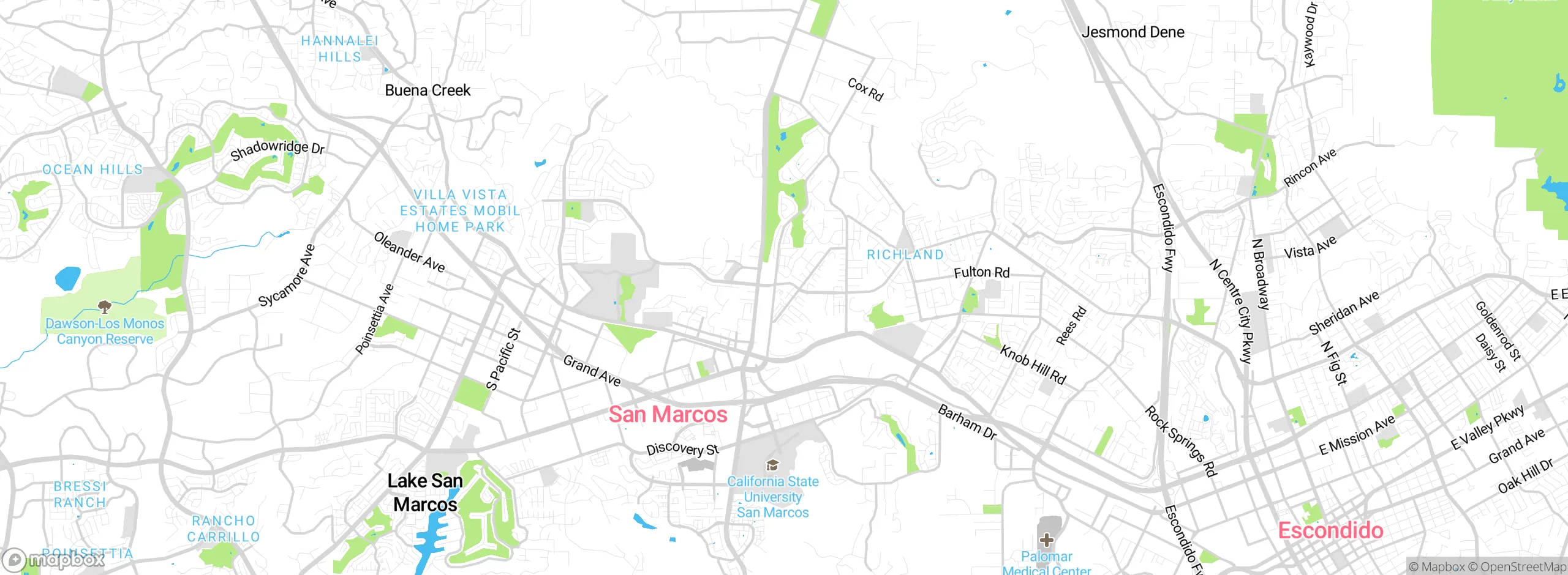Map showing approximate location