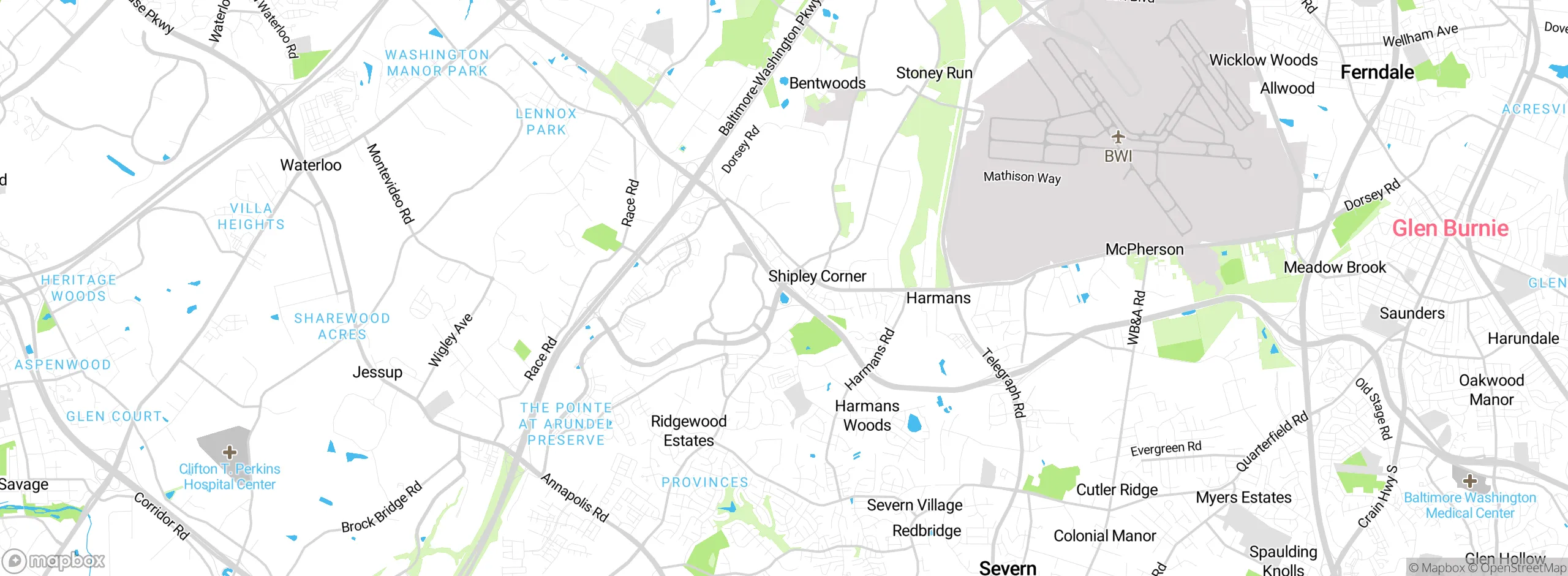 Map showing approximate location