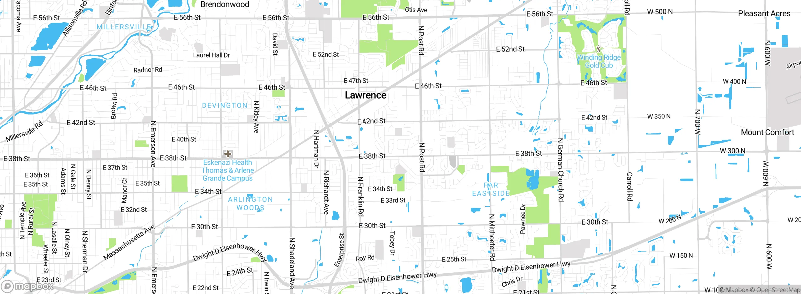 Map showing approximate location