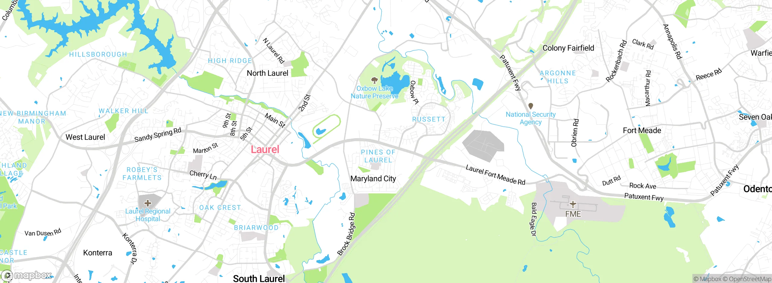 Map showing approximate location