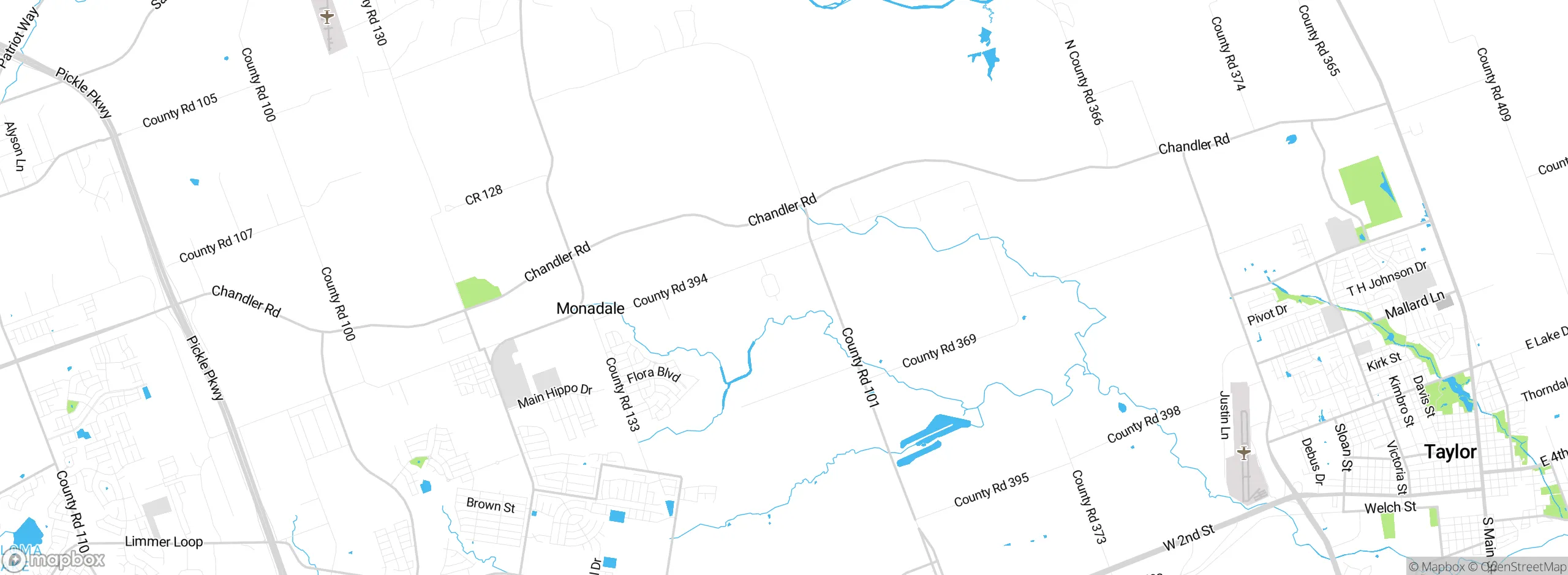 Map showing approximate location