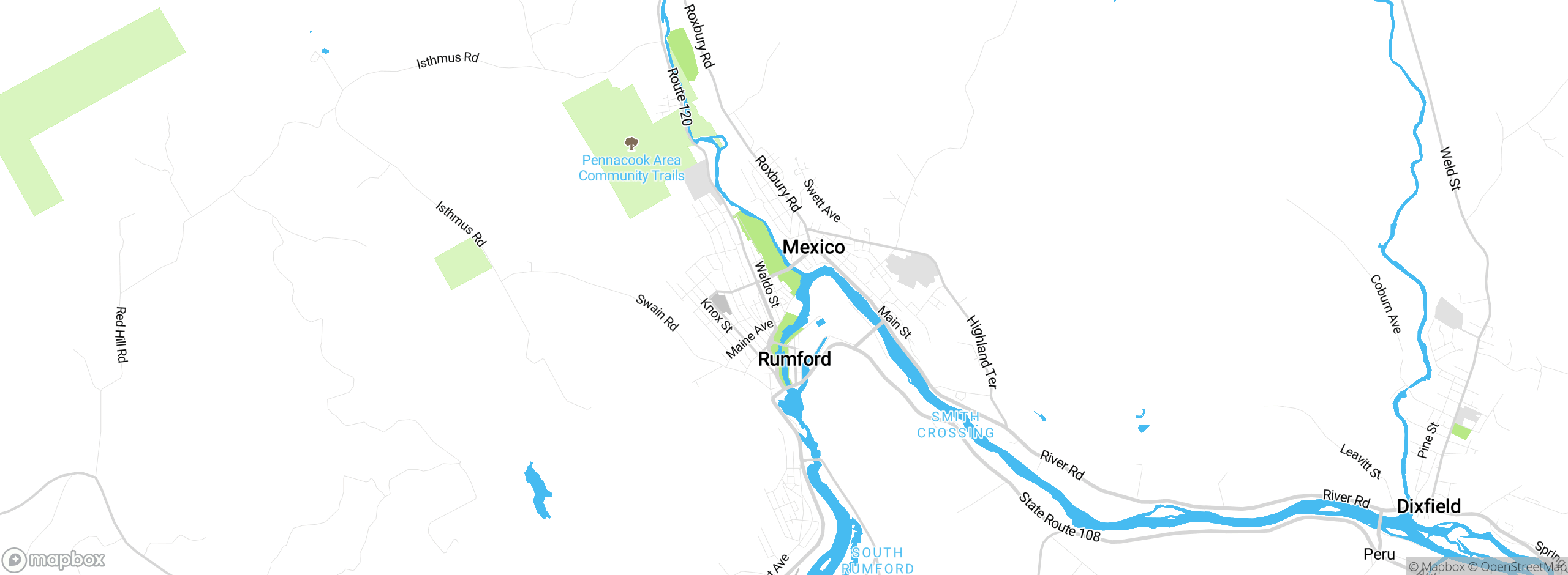 Map showing approximate location