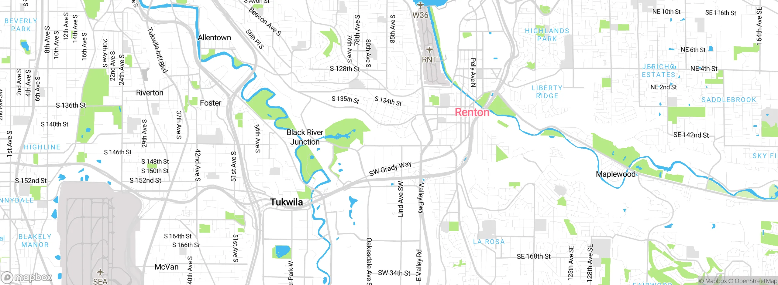Map showing approximate location