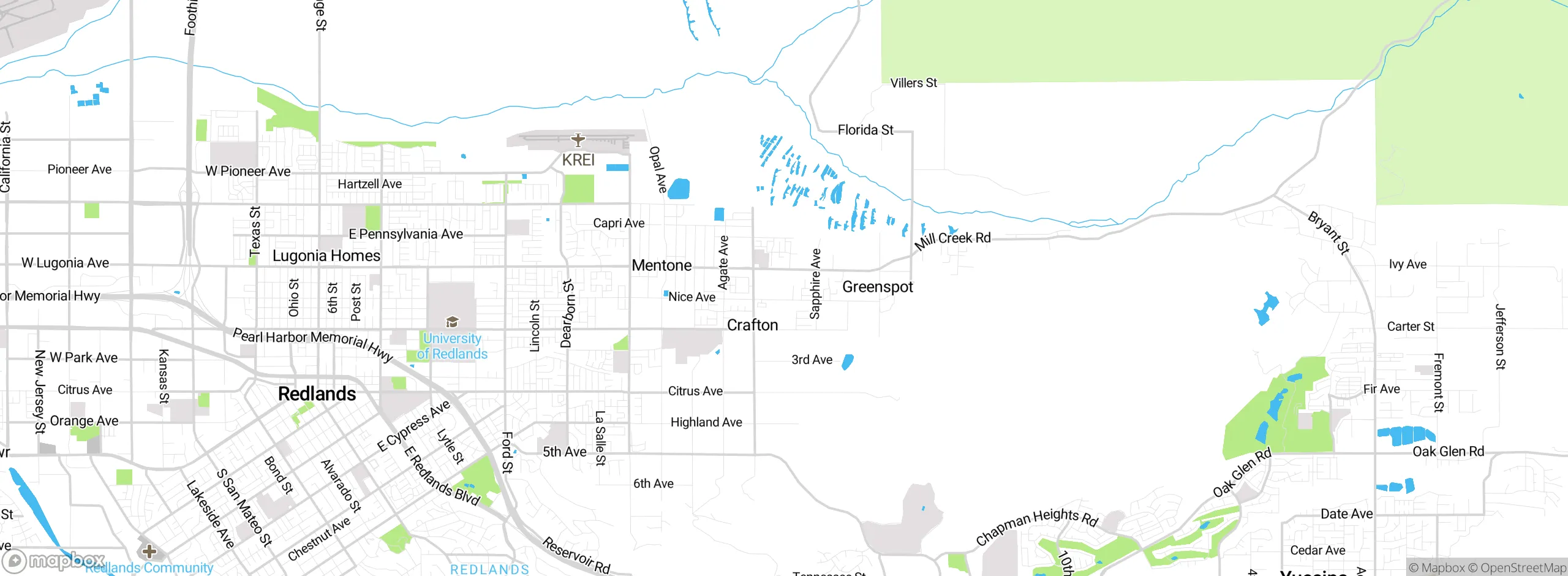 Map showing approximate location
