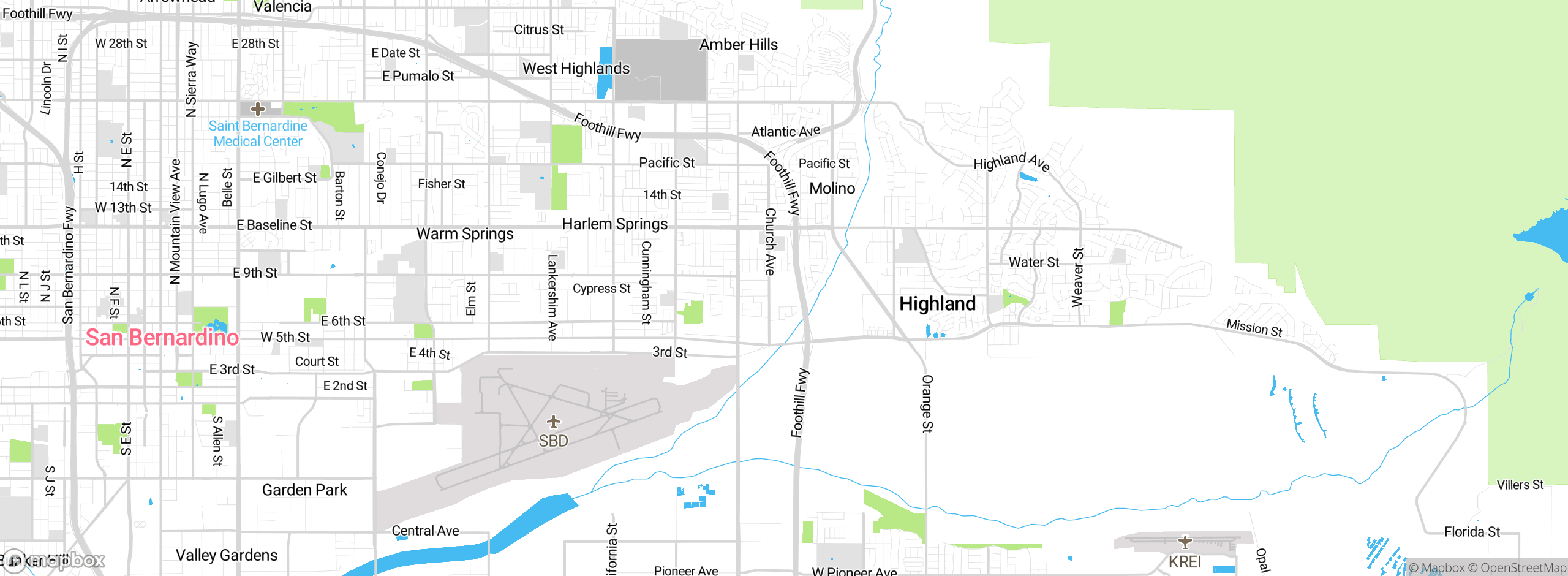 Map showing approximate location