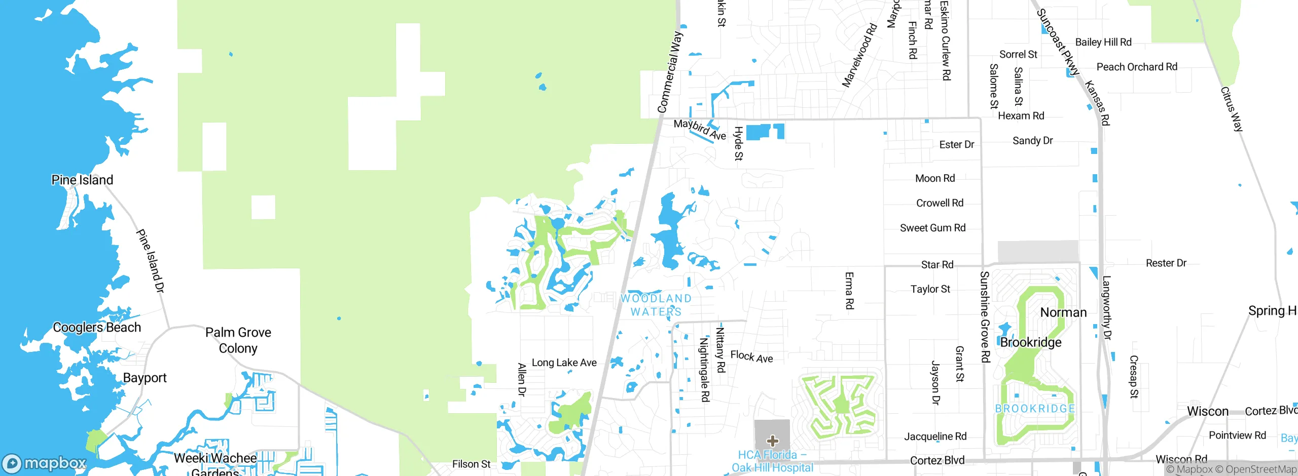 Map showing approximate location