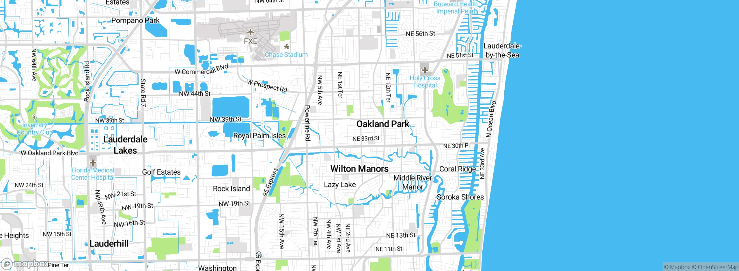 Map showing approximate location