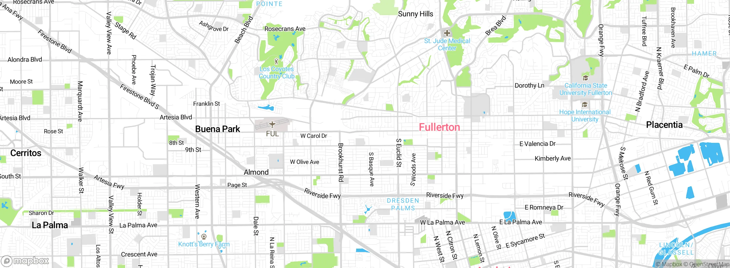 Map showing approximate location