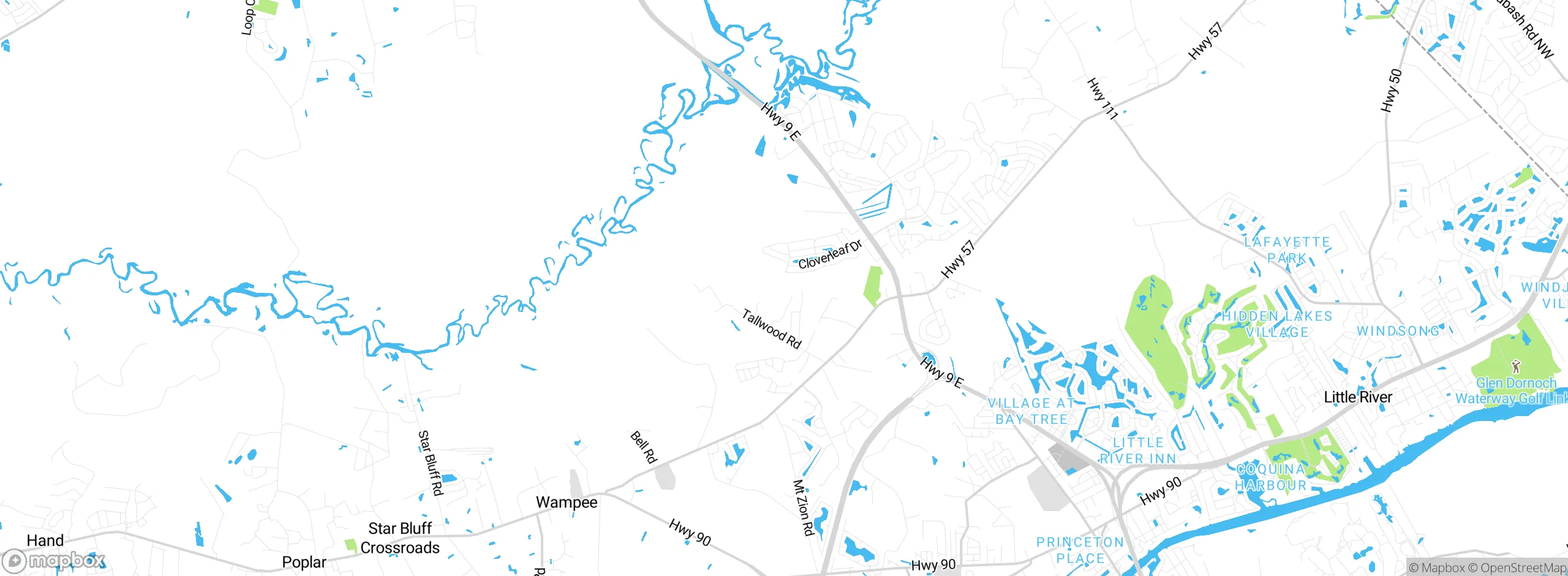 Map showing approximate location