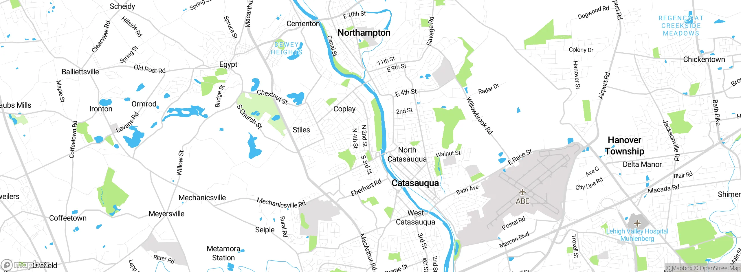 Map showing approximate location