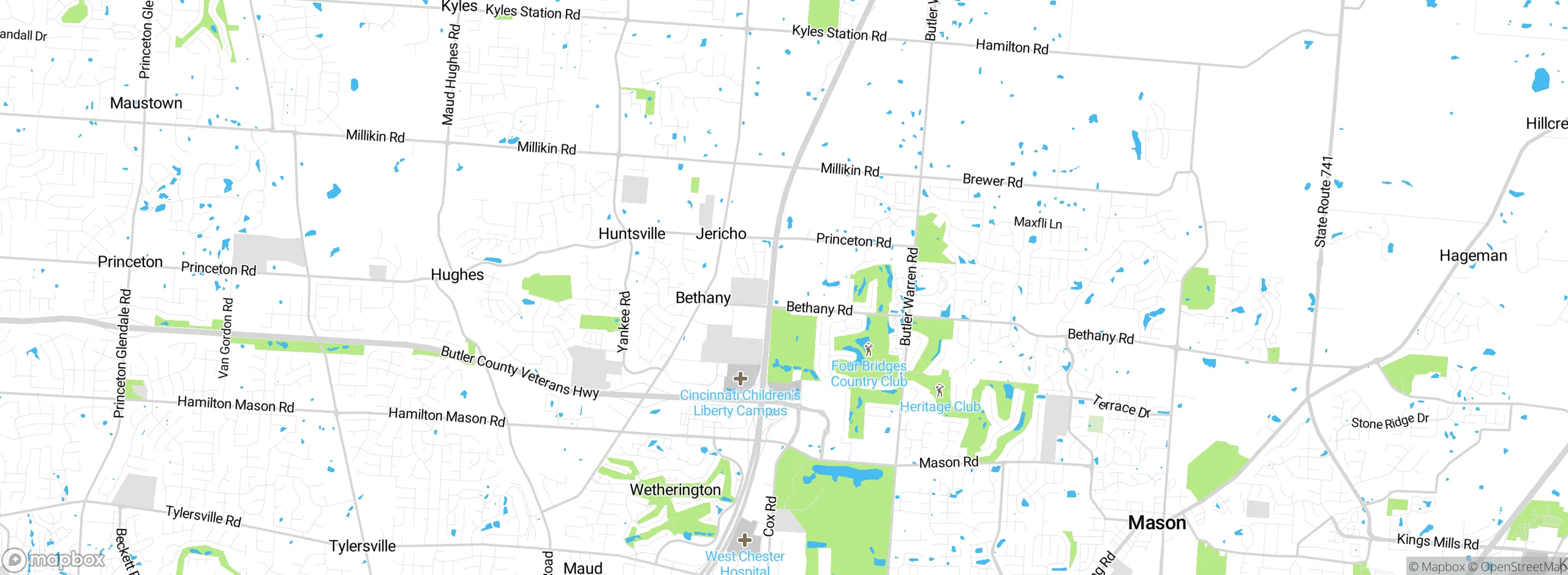 Map showing approximate location