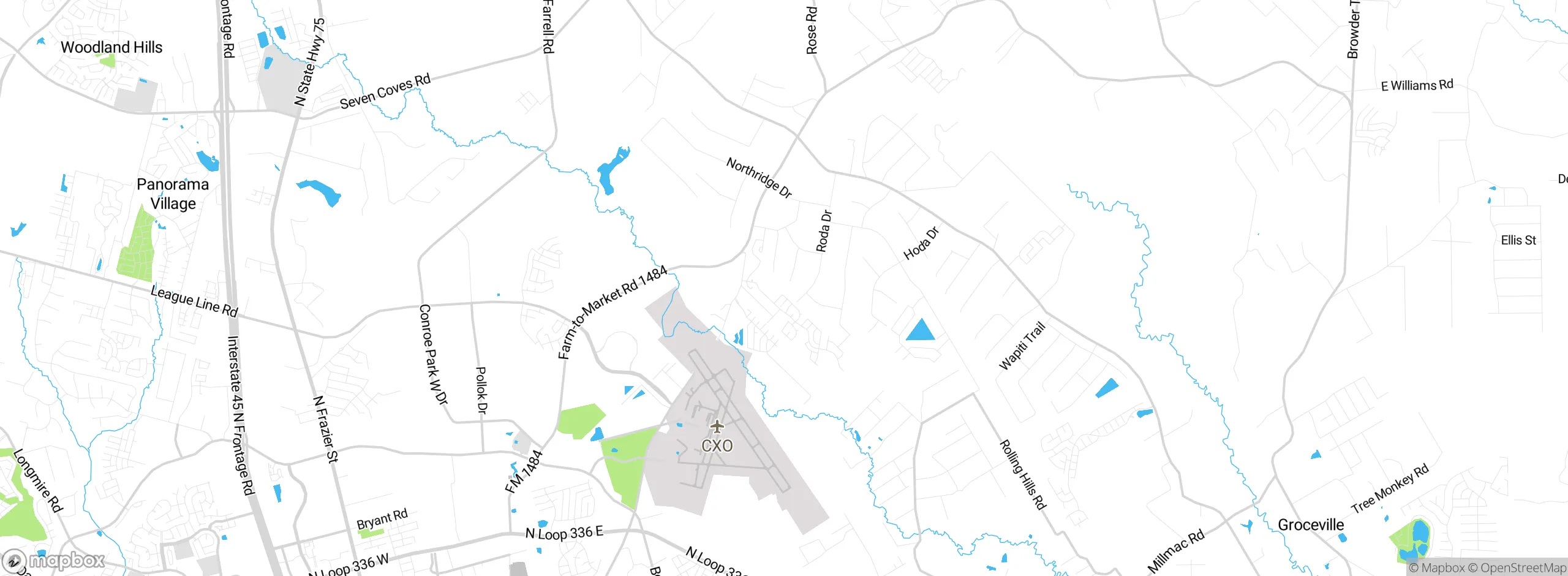 Map showing approximate location