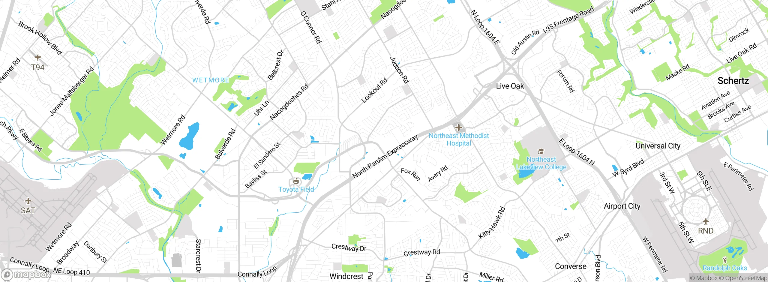 Map showing approximate location
