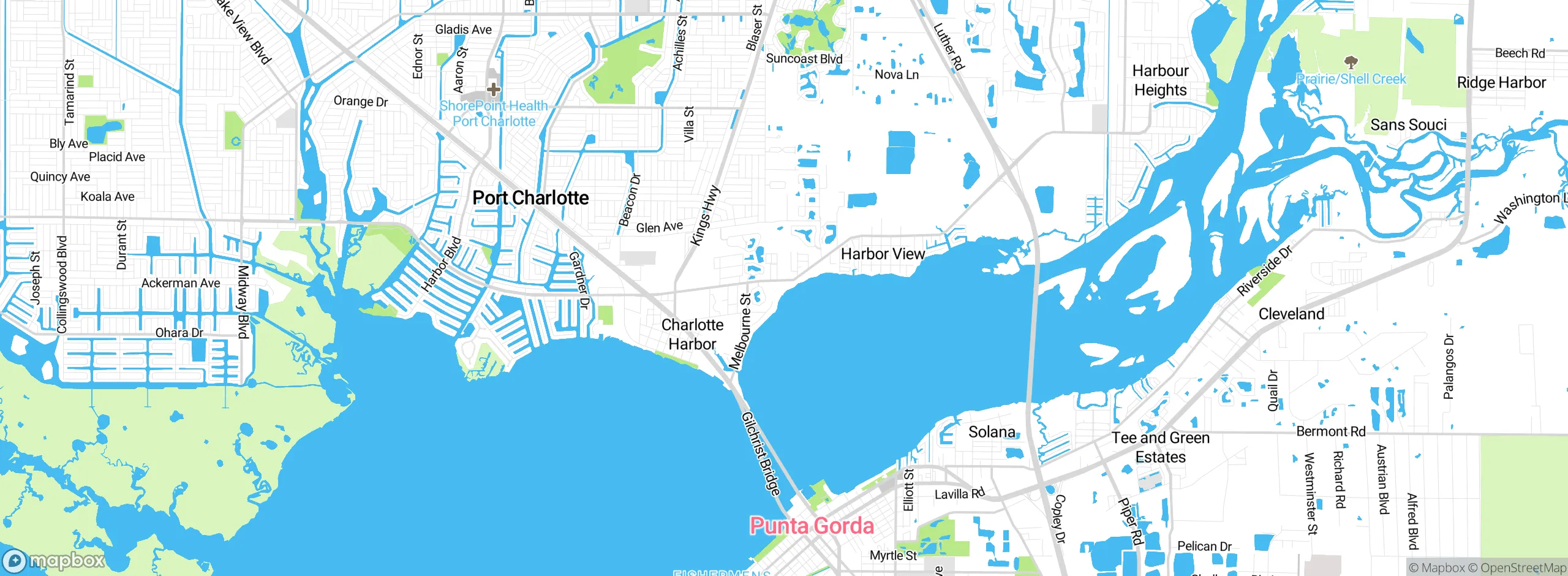 Map showing approximate location