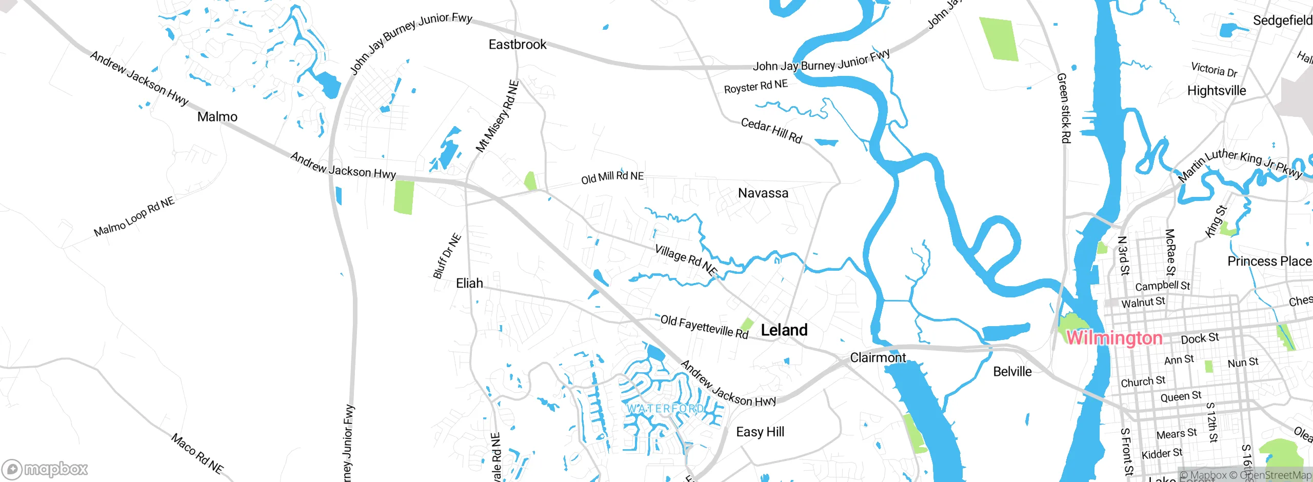 Map showing approximate location