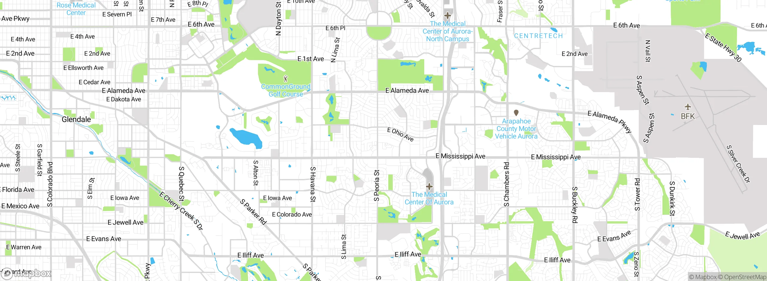 Map showing approximate location
