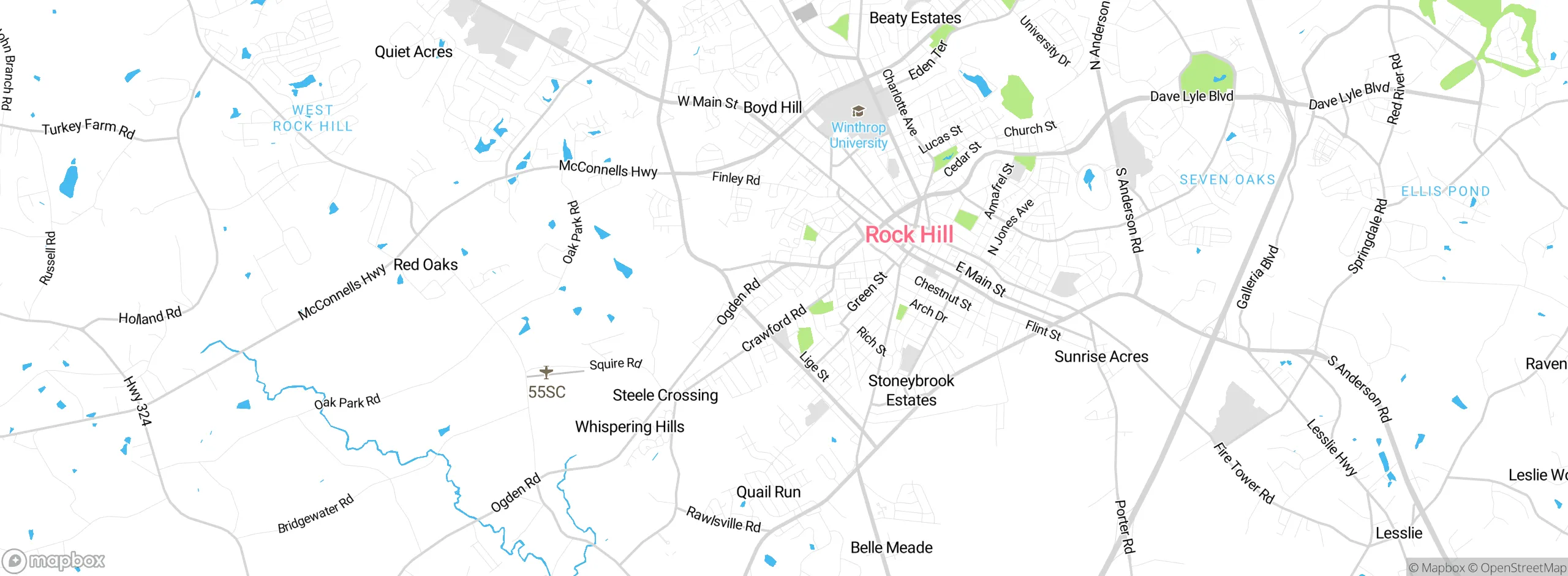 Map showing approximate location