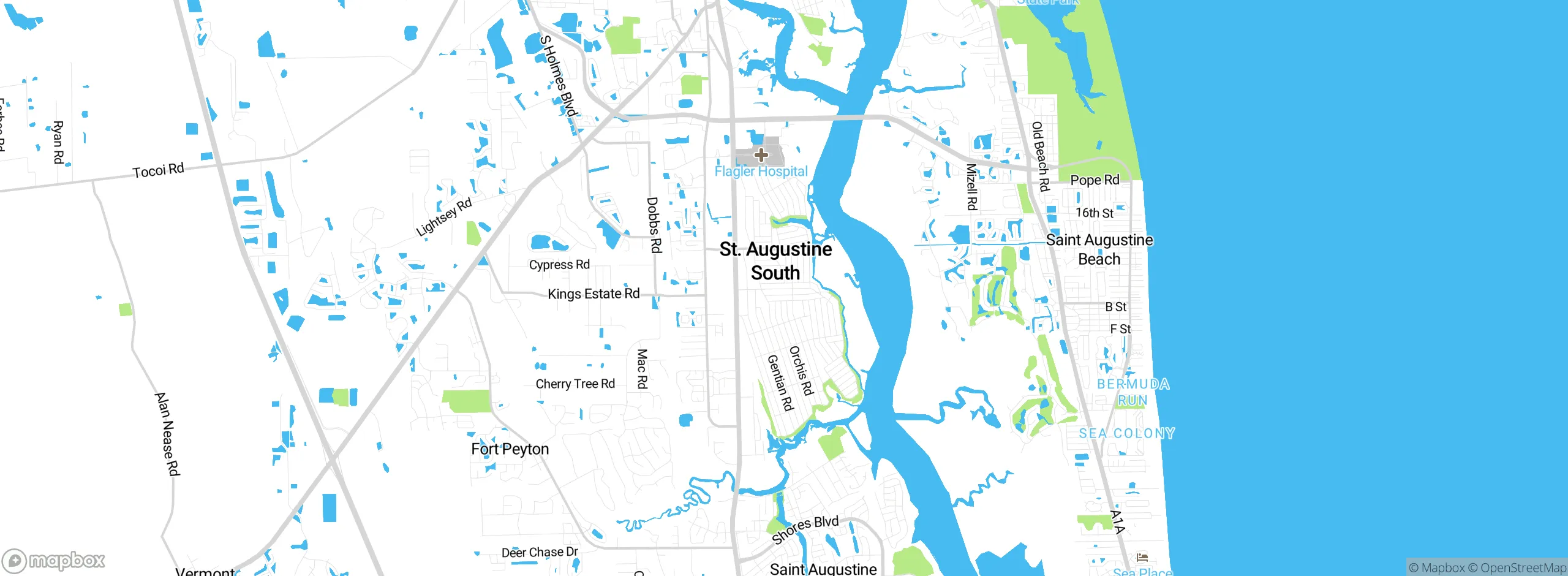 Map showing approximate location