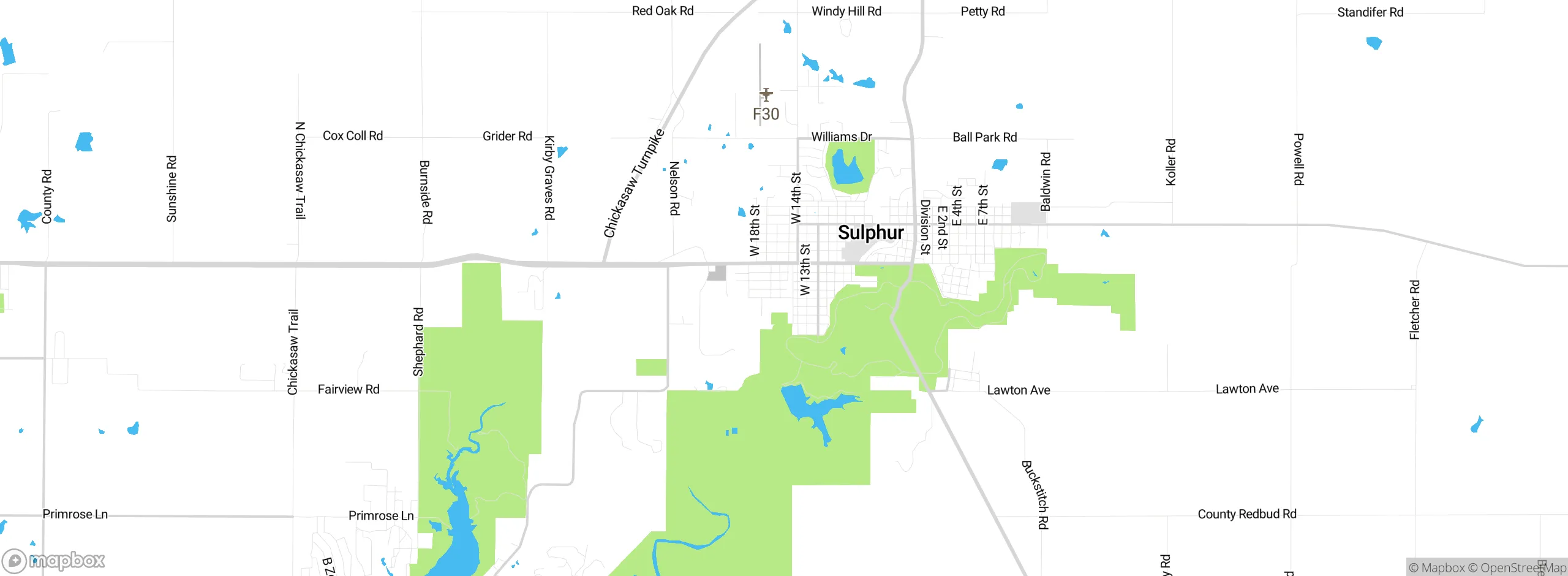 Map showing approximate location