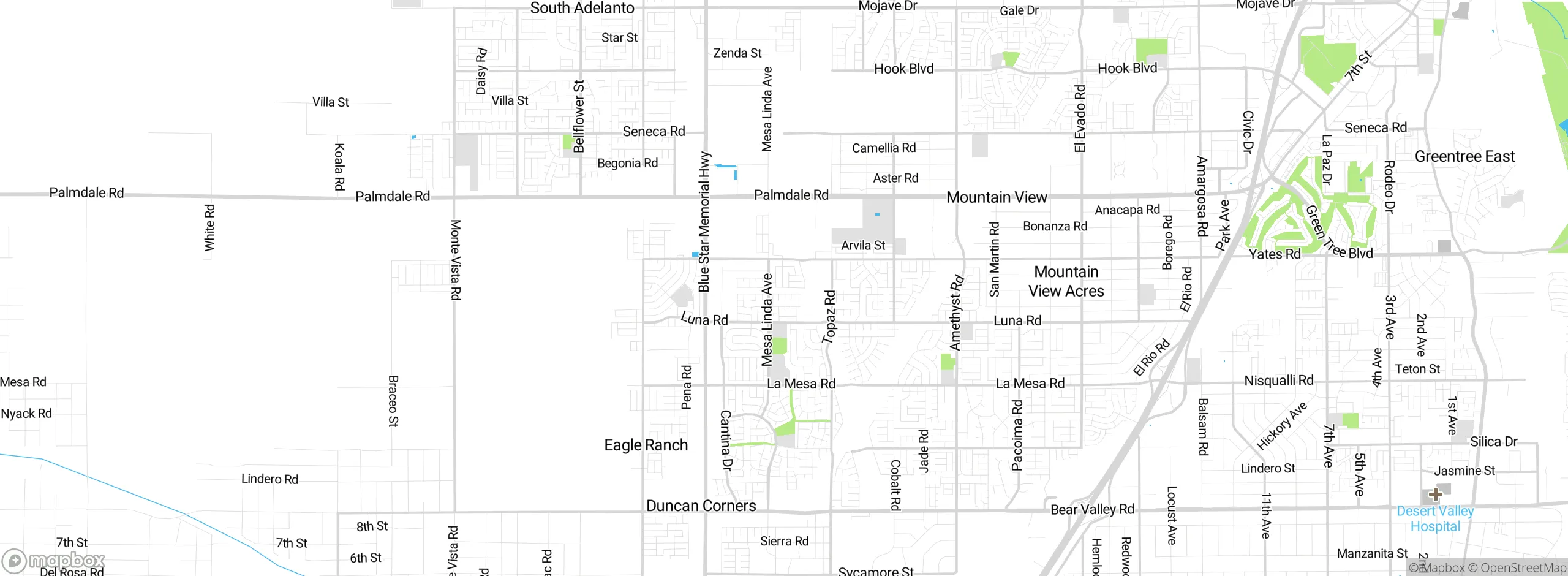 Map showing approximate location