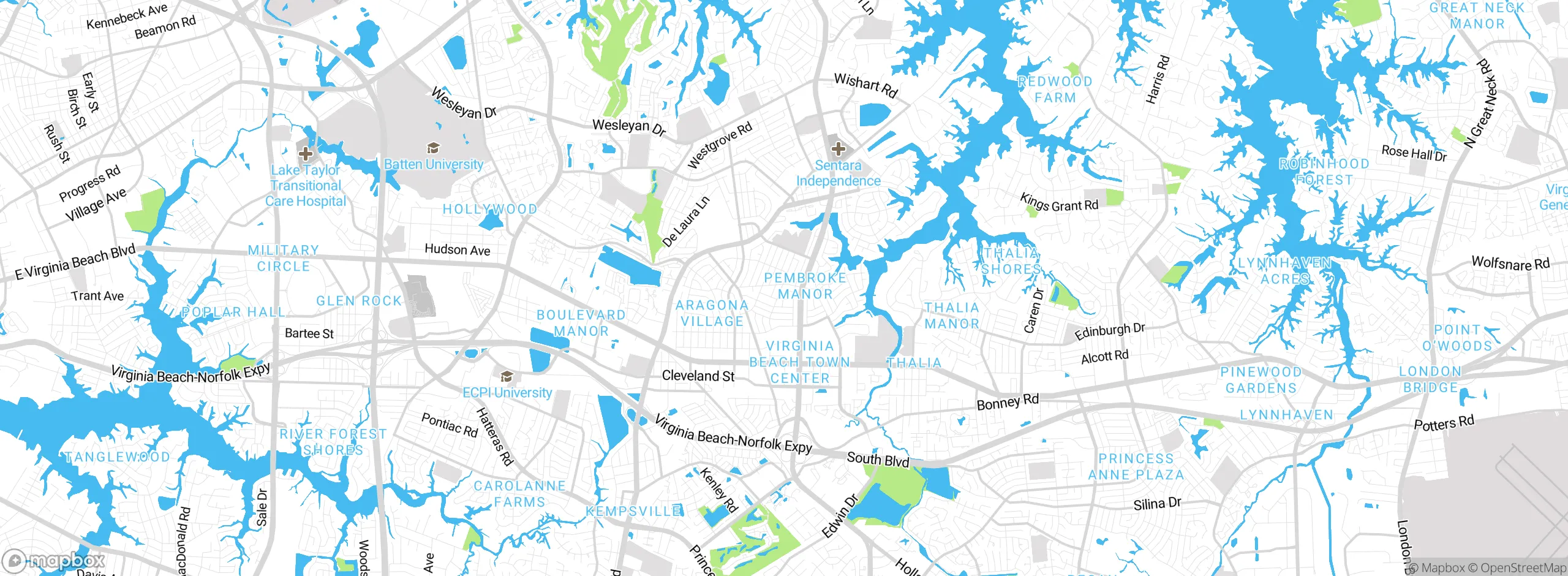 Map showing approximate location