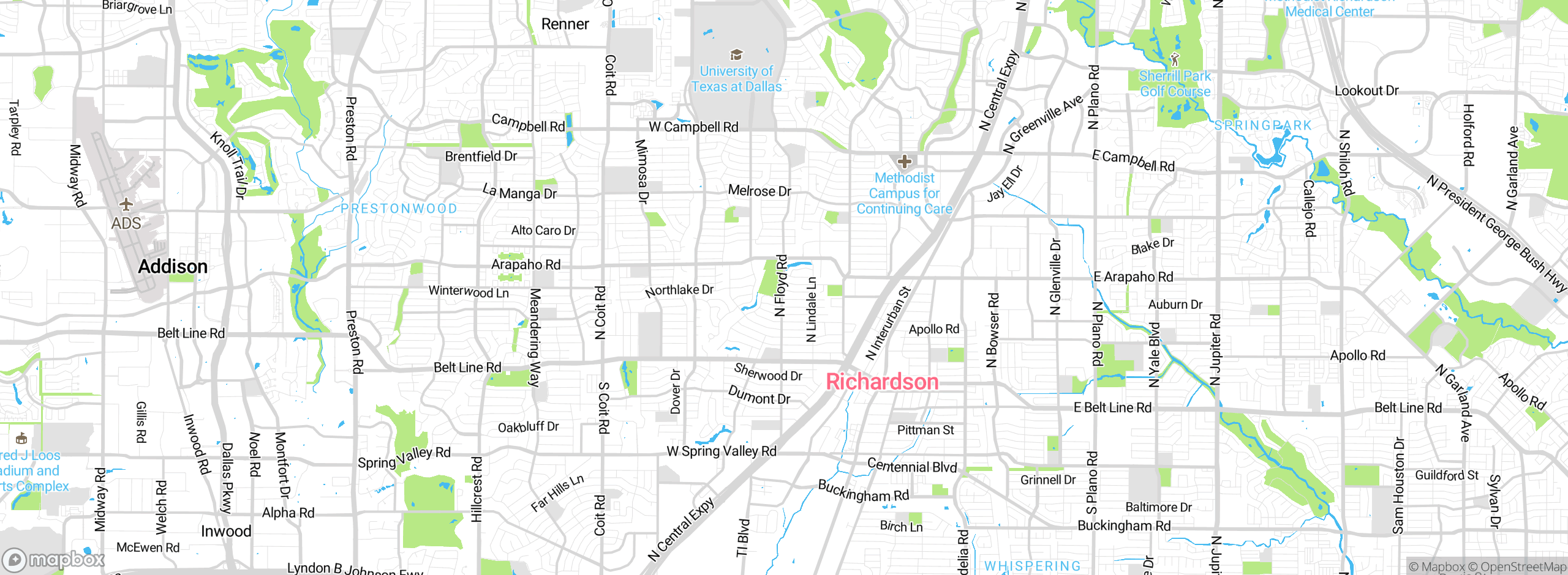 Map showing approximate location