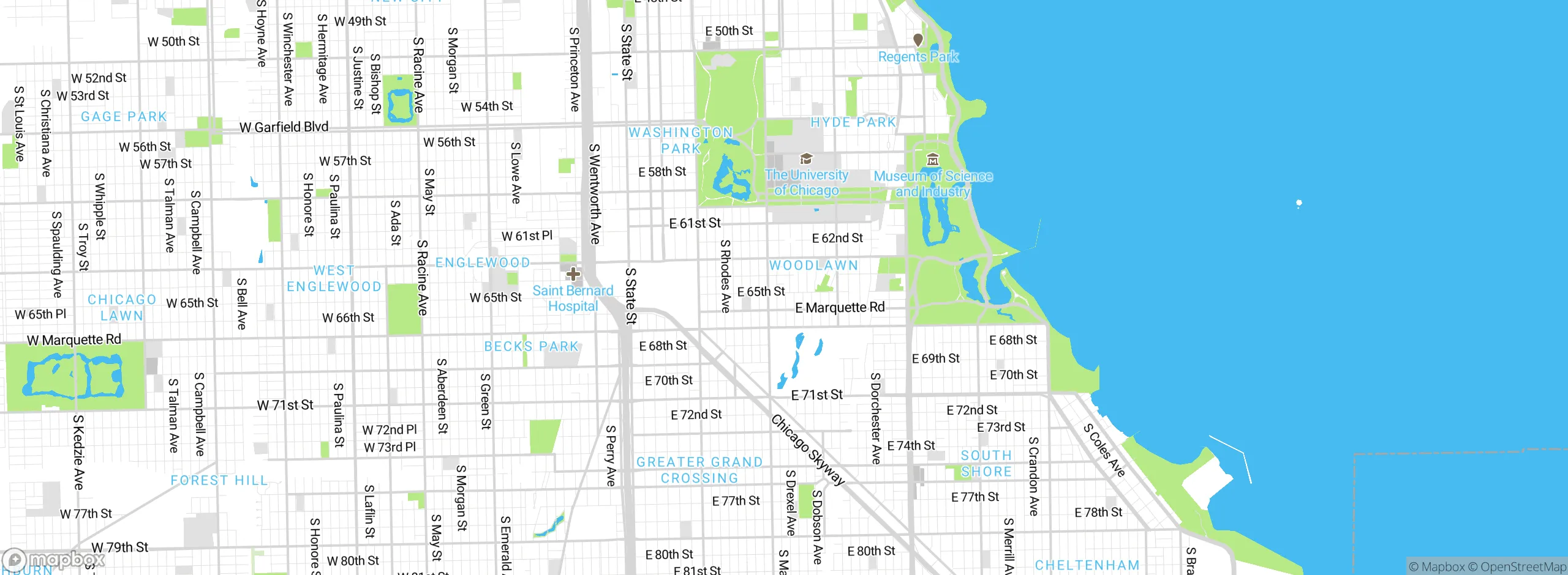 Map showing approximate location