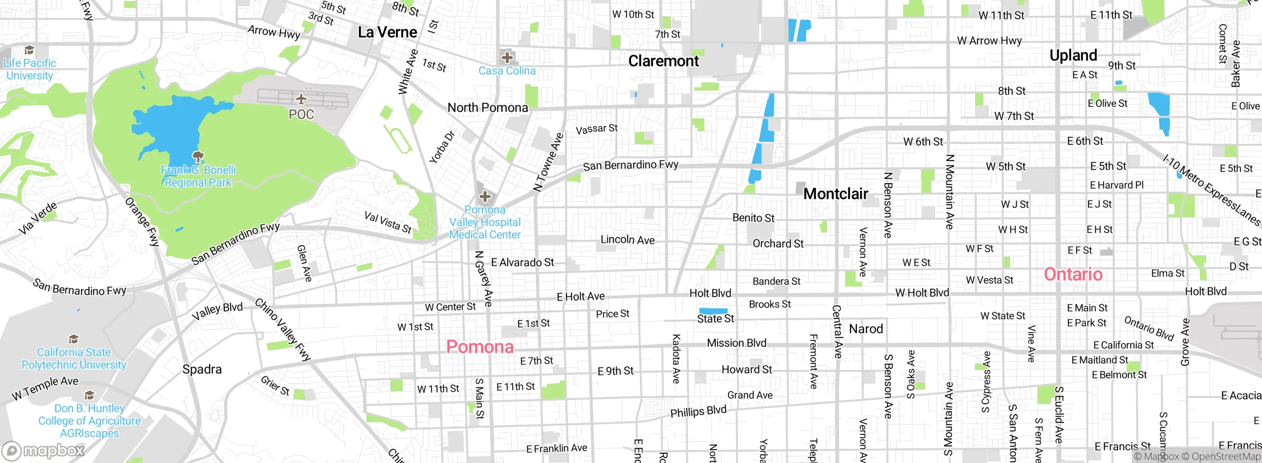 Map showing approximate location