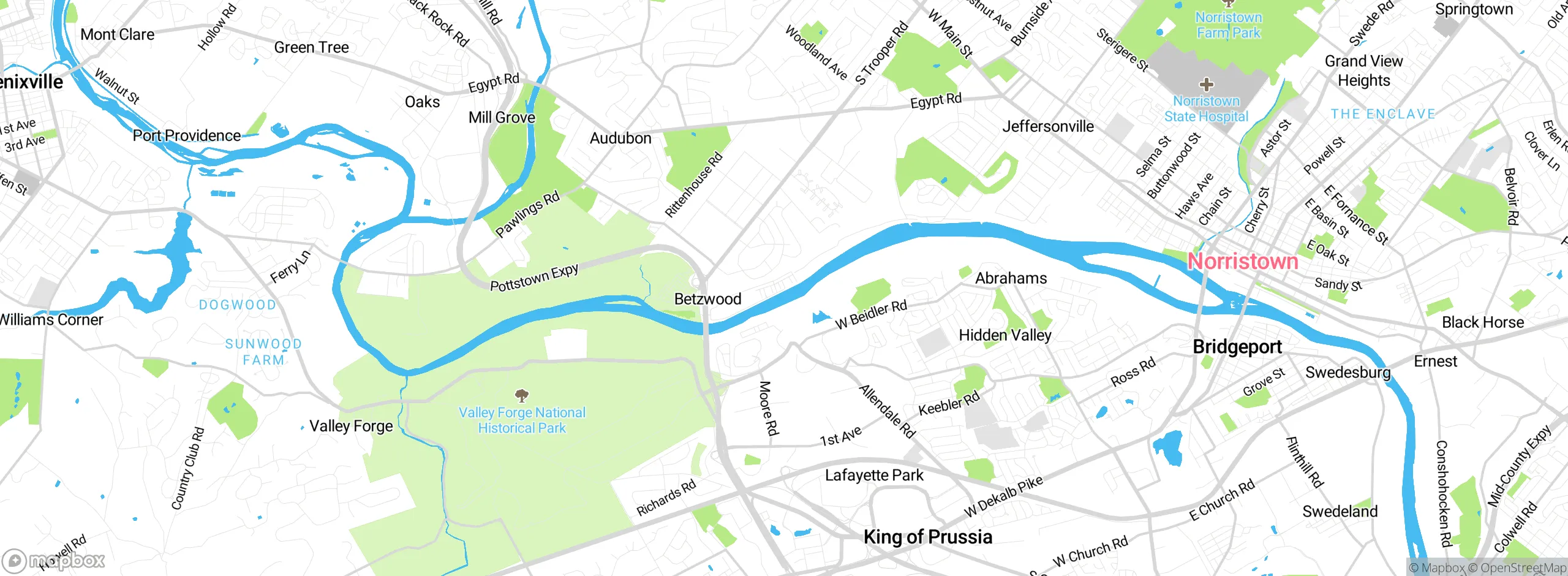 Map showing approximate location