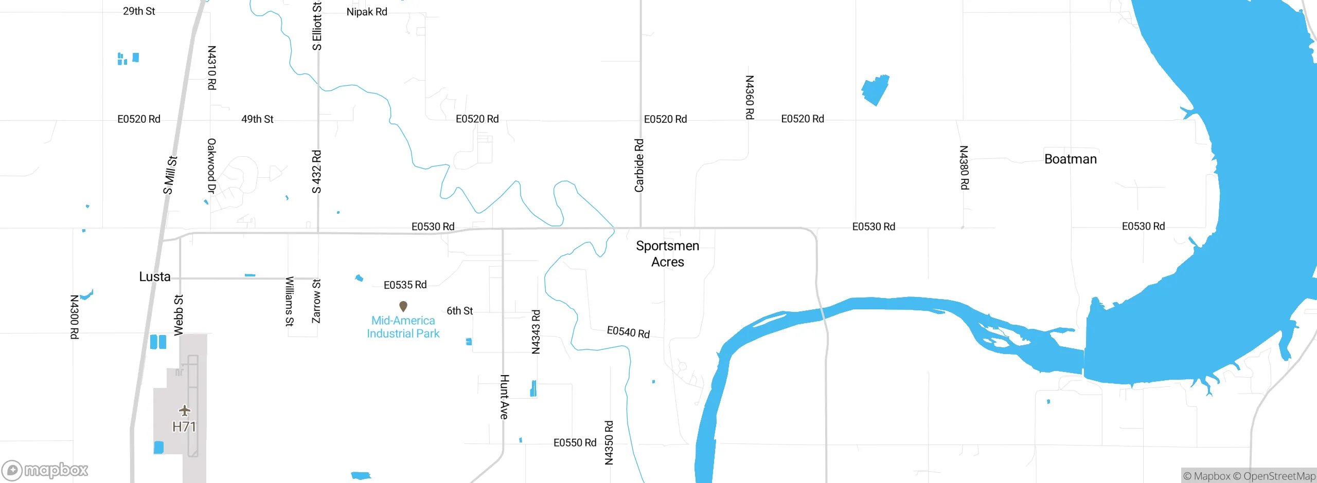 Map showing approximate location