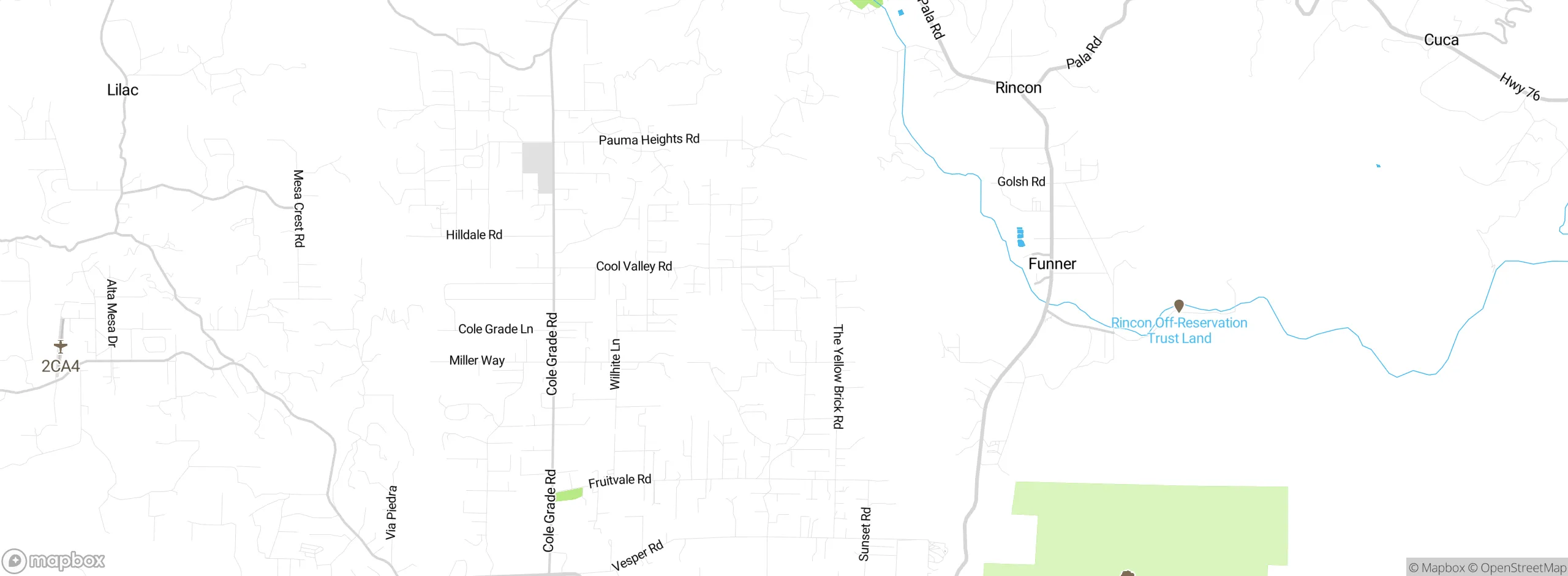 Map showing approximate location