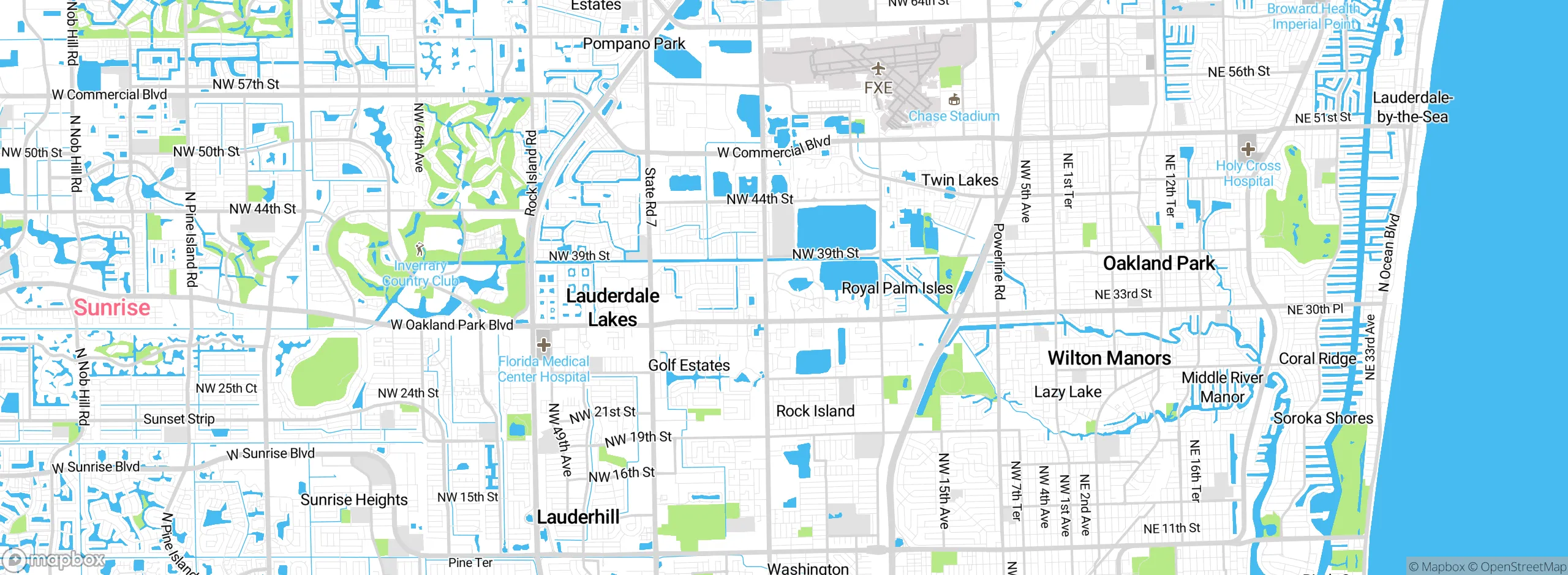Map showing approximate location
