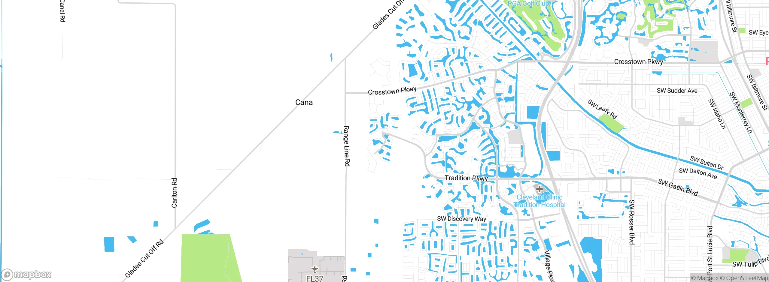 Map showing approximate location