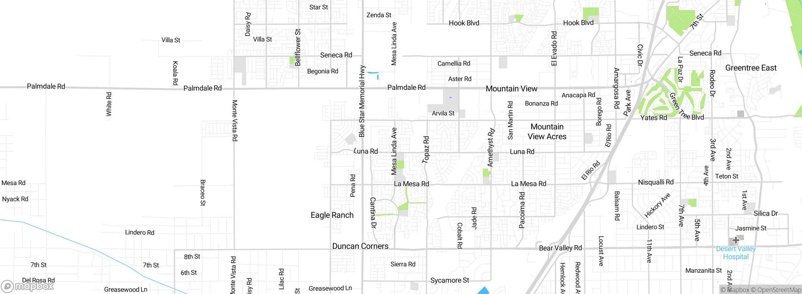 Map showing approximate location