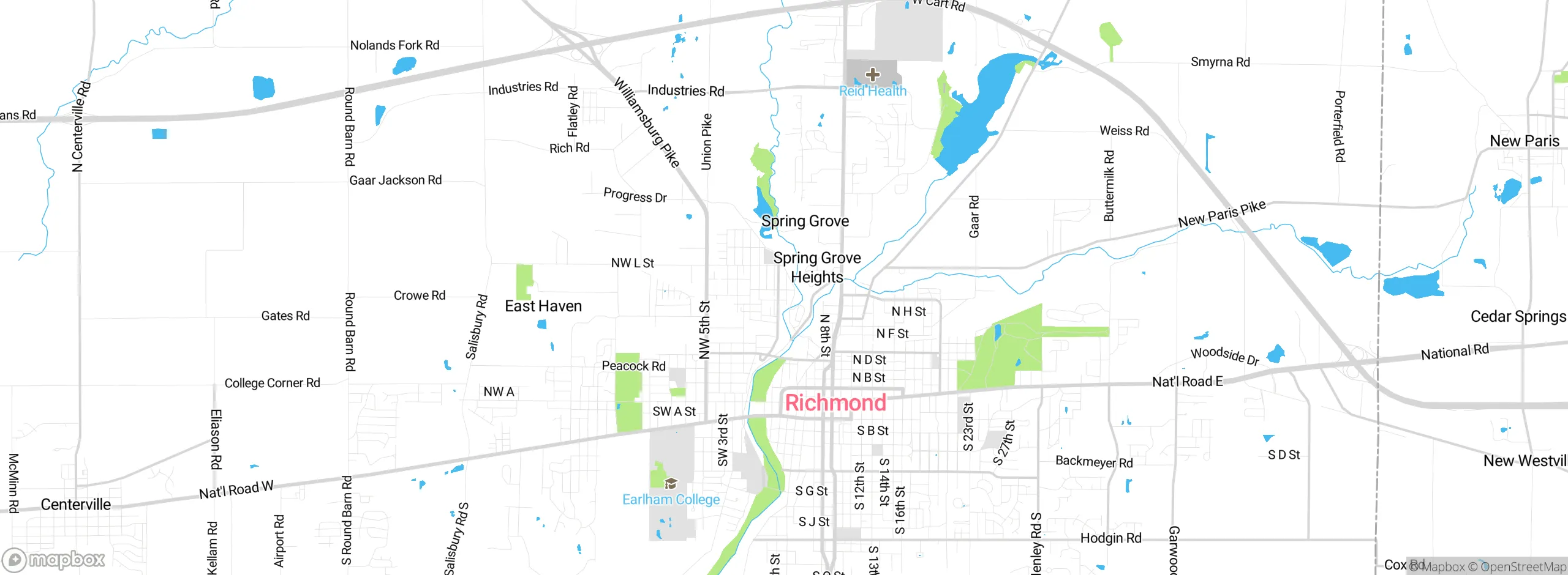 Map showing approximate location