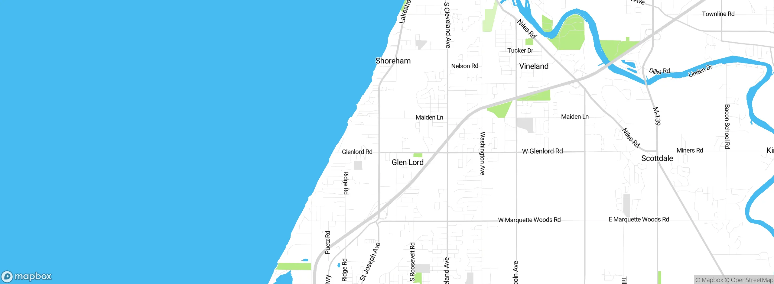 Map showing approximate location