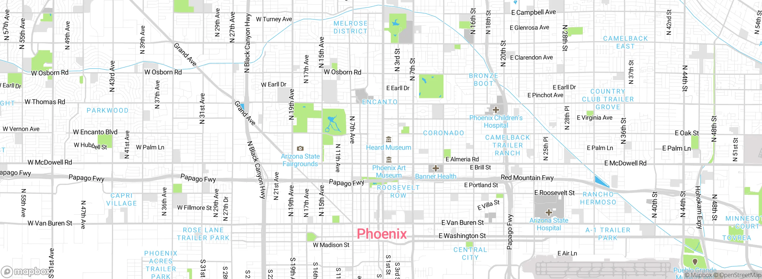 Map showing approximate location