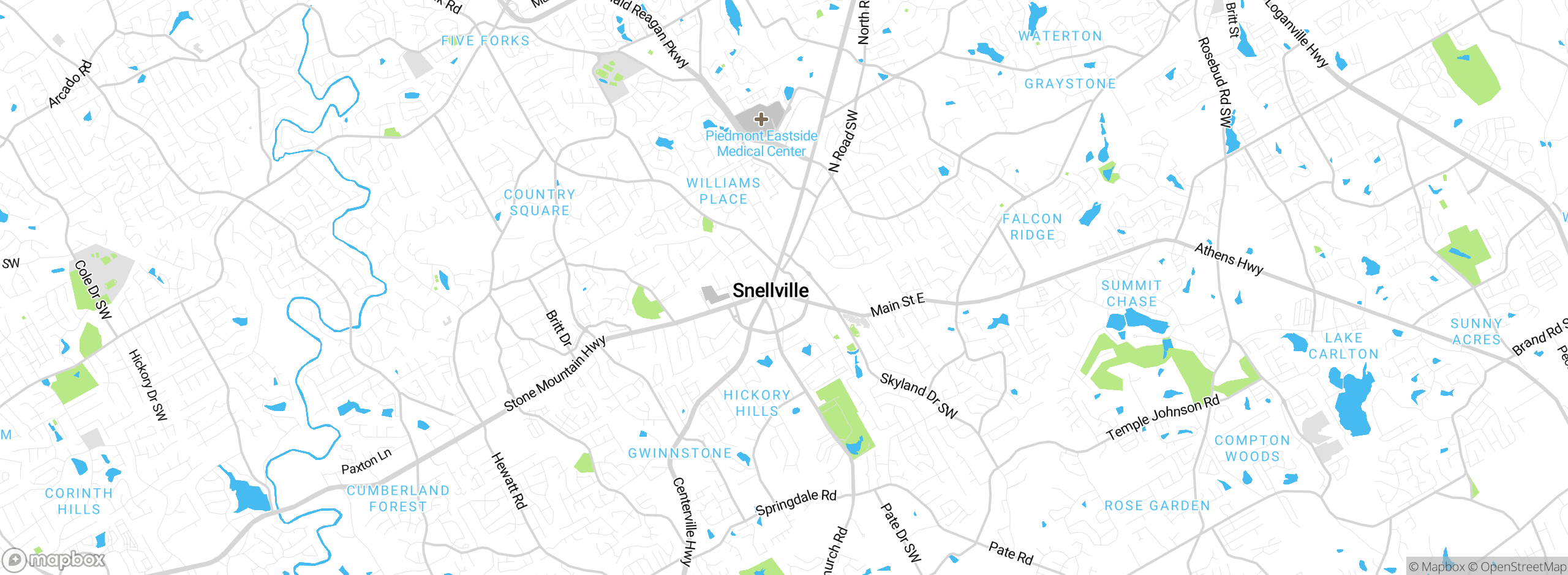 Map showing approximate location